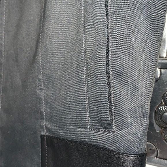 Helmut Lang Linen and Leather Blazer Jacket - Picture 5 of 15